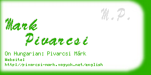 mark pivarcsi business card